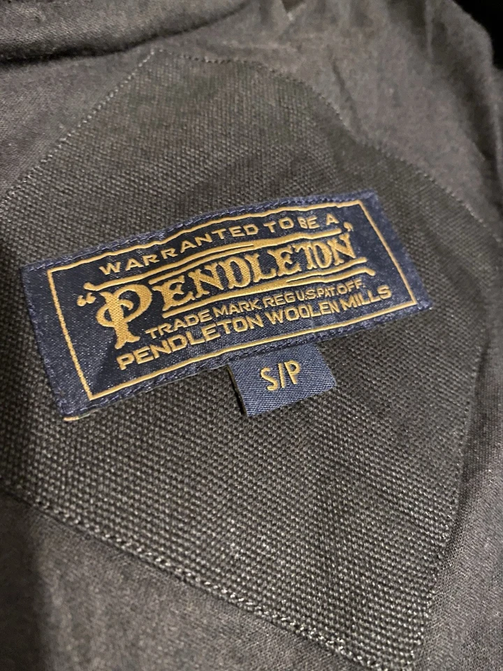 Pendleton Men's Ridgeline Olive Camp Stripe Fleece Full-Zip Vest Small - Image 4 of 4