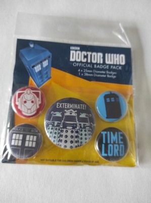 Button Badge 5er Pack DR. Who - Pins , Kult , Merchandise , Neu , Ovp