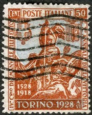 Italy 1928 Philibert & Soldier Used (SC# 203)