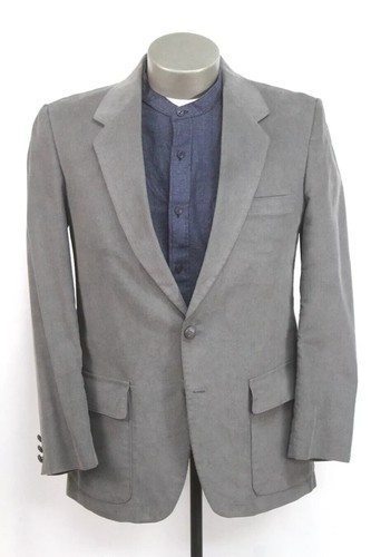 mens gray VINTAGE CORDUROY blazer jacket cord sport suit coat farah 40 R