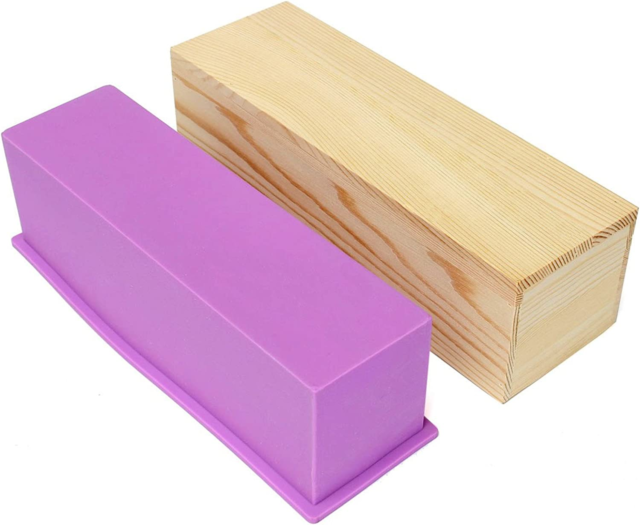 Silicone Soap Molds Kit Stainless Steel Wavy Straight Scraper Purple NEW PE10468