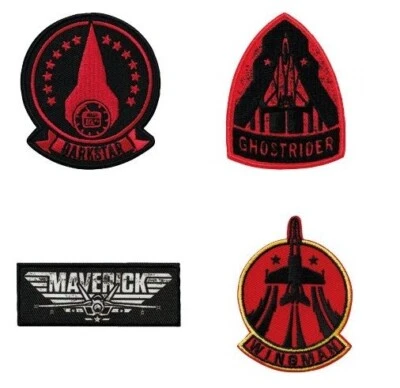 Mono-Quick 1829x Top Gun Maverick© Logo Applikation, Bügelbild, Patch, Aufbügler - Bild 1 von 2