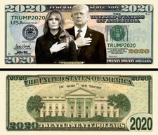 OUR MELANIA & DONALD TRUMP 2020 MILLION DOLLAR BILL (25 Bills)