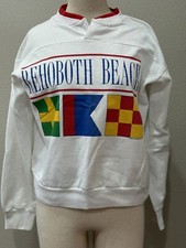 Vintage 90’s Sweatshirt Reboots Beach Made in USA - A Smile Inc FLAWS