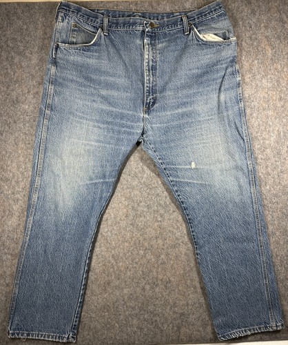 Vintage 90s Wrangler Premium Denim Red Tag Men’s Blue Jeans Size 40 x 30 - Picture 5 of 9