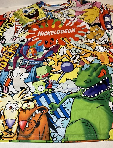 Nickelodeon Rugrats Hey Arnold Rockos Real Monsters 90s Graphic Sz M T-Shirt - Picture 4 of 6