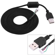 For Logitech G5 G500 G500S Mouse Mice Replacement 2M USB Cable Braided Line Wire