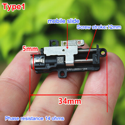 Mini 12mm Linear Screw Slide Stepper Motor planetary Reducer Screw Slide Nut Rod