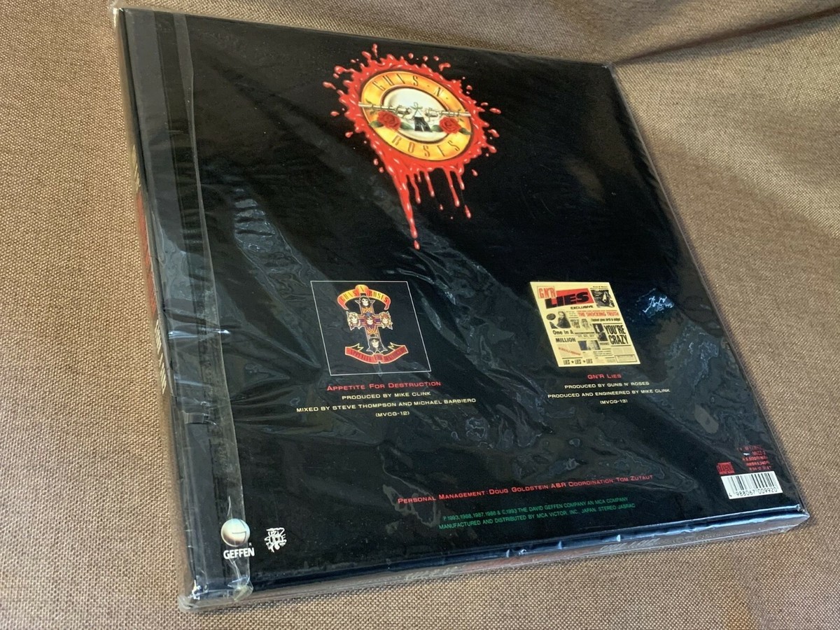 Sealed GUNS N' ROSES Appetite+GN' R Lies JAPAN 2-CD BOX MVZZ