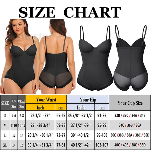 Women's Tummy Control Underwire Bra Bodysuits Body Shaper Leotards Top Jumpsuit - Picture 17 of 23