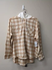 Women's Hooded Flannel Size XXL - 20 - NWT!! FREE SHIPPING !Time And Tru