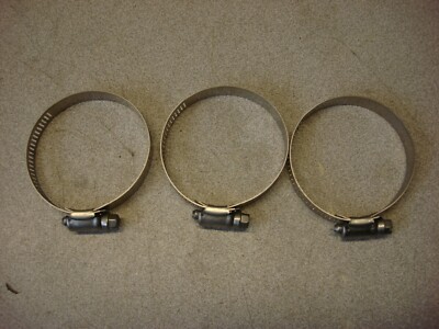 SEA DOO GS X GTI 3D SPORT BOAT 1996-2008 FUEL FILLER HOSE CLAMP QTY 3 NOS OEM