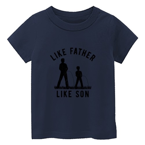 kid's Like Father Like Son Funny Short Sleeve T-Shirt USA New Graphic Gift Tee - Picture 6 of 14