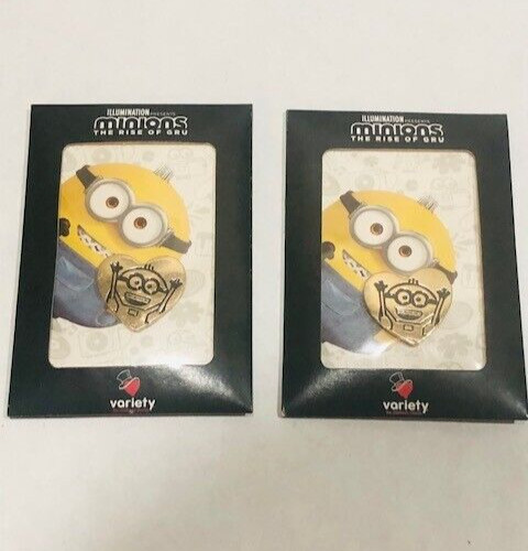 2 PINS - MINIONS the Rise of Gru -NEW Sealed