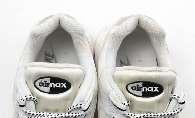 Nike Air Max 95 Athletic Shoes Size 10.5 White Black Leather  display picture 1
