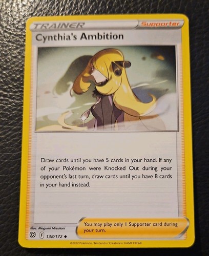 POKÉMON TCG CYNTHIA'S Ambition Brilliant Stars Secret Rare Card 178/172