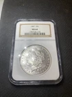 1887 $1 Morgan Silver Dollar MS64 NGC