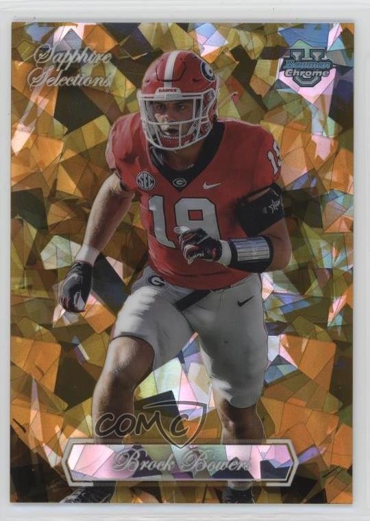 2023 Bowman U Chrome Sapphire Edition Selections Gold 39/50 Brock Bowers 16wc