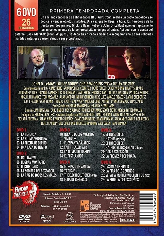 Misterio Para Tres [DVD] (1987) Friday the 13th: The Series - Imagen 2 de 3