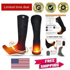 Luxury Heated Socks for Outdoor Adventures - 100-110°F Temperature Control