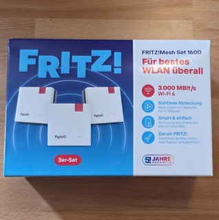 AVM FRITZ!Mesh Set 1600 (3er Set) – Wi Fi 6 Mesh WLAN – Neuwertig