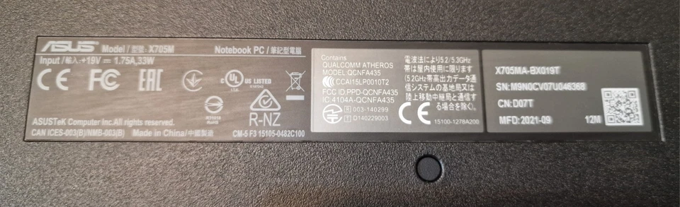 ASUS VIVOBOOK  X705,INTEL N4020,8GB RAM, 1TB SSD, 17.3inch - Image 4 of 4