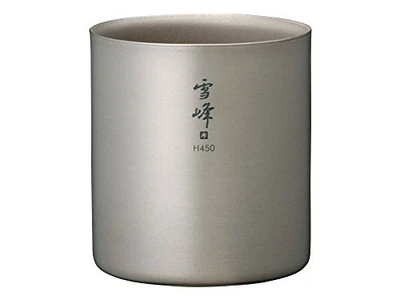Taza apilable Snow Peak Ti-Double H450 - ligero titanio aislado Y860257 - Imagen 1 de 4