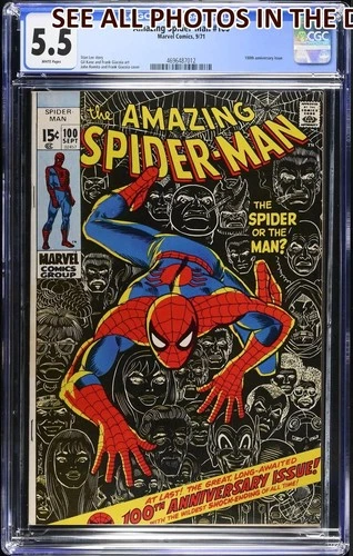Amazing Spider Man #100 Marvel CGC 5.5 Graded KEY ISSUE (HG)