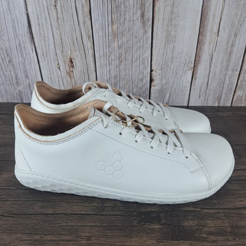 Vivobarefoot Geo Court III Bio Leather Sneaker Men's Sz 9 EU42 Bright White NWT - Imagen 3 de 9