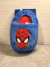 Kids Marvel Ultimate Spider-Man Indoor Winter Slippers Medium NWT