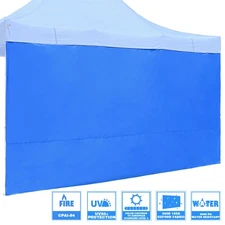 InstaHibit 1 Pack Side Wall for 10x15 Ft EZ Pop Up Canopy Tent UV50+ Shelter Sun