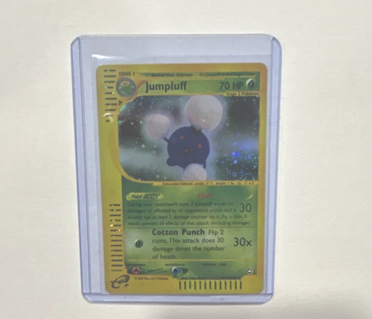 Deal for Jumpluff H13/H32 - Aquapolis Holo Rare - e-Reader Pokemon Card - NM/LP
