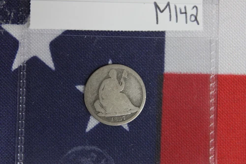 1837 Liberty Seated Half Dime - No Stars - Good Condition (M142)