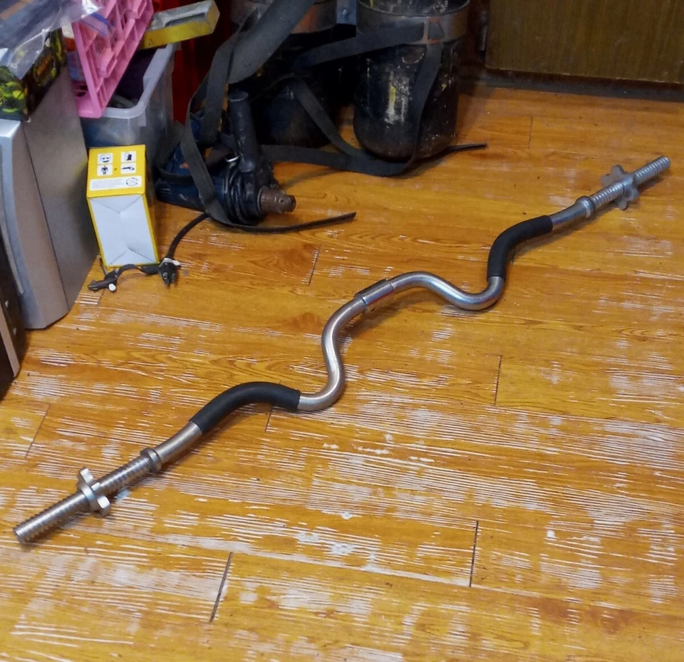 Barra rizadora de levantamiento de pesas Marcy vintage Foto 2 de 4