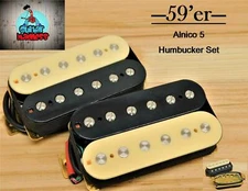G.M. 59'er Alnico 5  Zebra Humbucker Set (4-wire)
