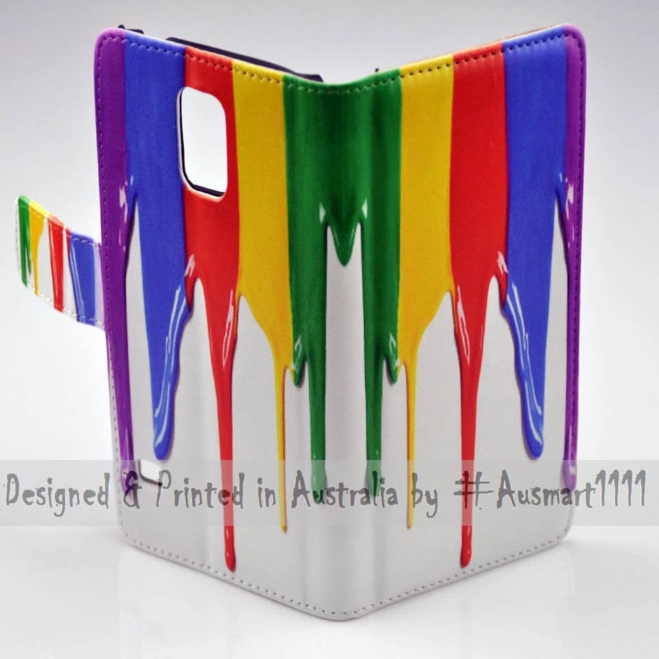 Чехол-бумажник на тему радужной краски для серии Nokia чехол для мобильного телефона - Изображение 3 из 3