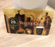 Tully’s coffee Japan 20th anniversary card Limited Pin Intact new rare f/s 
