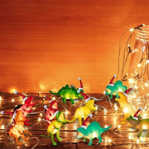 10 LED Christmas Dinosaur String Lights Outdoor Garden Party 1.5M Xmas NEW - Picture 12 of 12