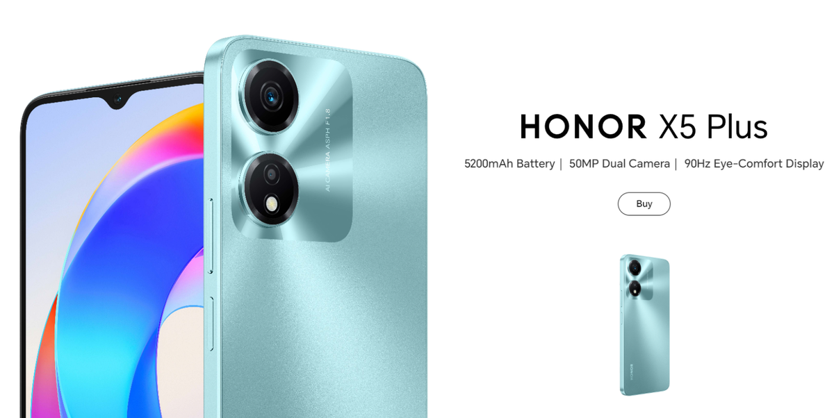 Unlocked) HONOR X5 Plus CYAN LAKE 4GB+64GB Octa Core Dual