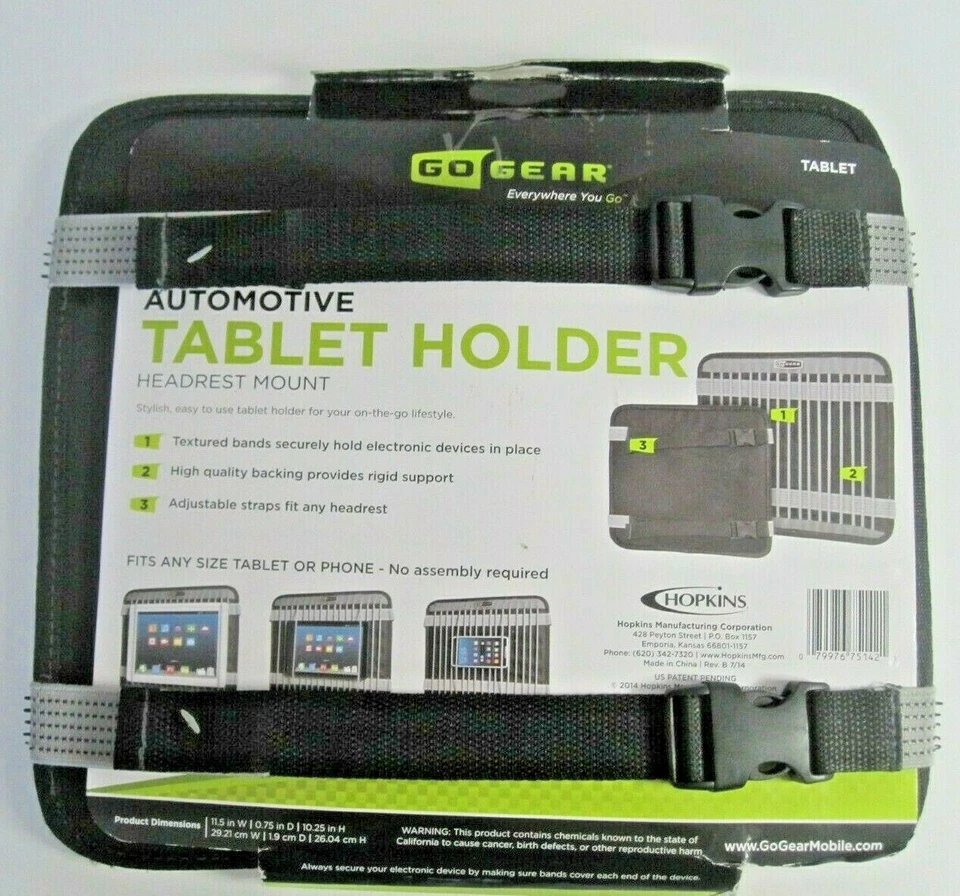 Go Gear Automotive iPad eBook Tablet Holder Headrest Mount Universal Fit - Image 3 of 4