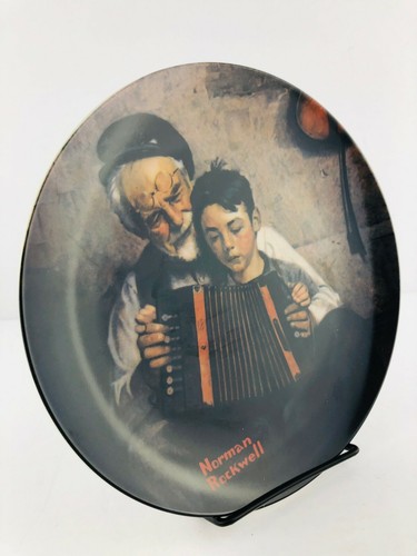 Norman Rockwell Plate Vintage Knowles The Music Maker Rockwell Original 1981 - Picture 3 of 9
