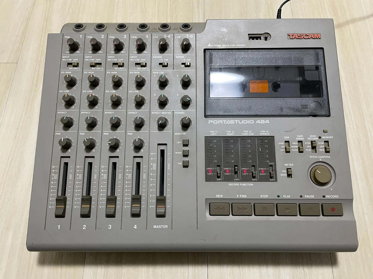 Tascam PortaStudio 424 Multitrack Cassette Tape Recorder Used with