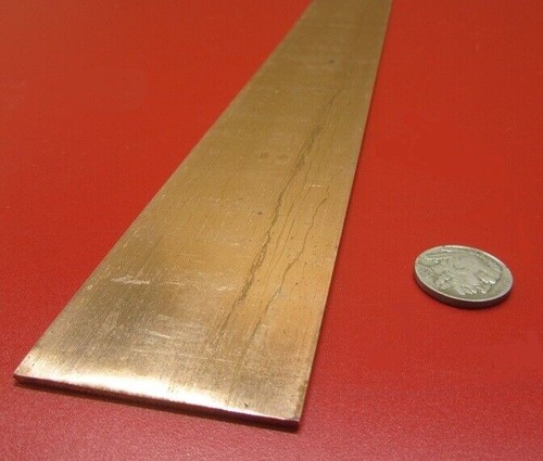 Barra de cobre 110 H02, 1/16" de grosor x 2,0" de ancho x 24 pulgadas de largo - Imagen 4 de 19