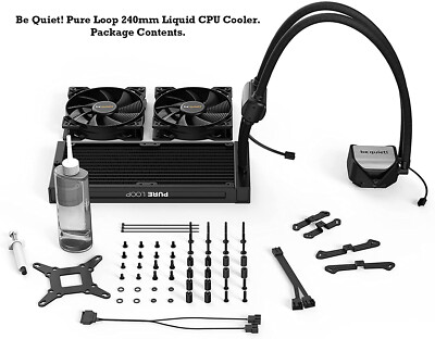 Be Quiet! Silent Loop 2 RGB, Pure Loop Water CPU Cooler 120mm