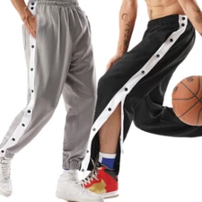 Mens Basic Jogger Pants Sweatpants Loose Athletic Sport Basketball Long Trousers