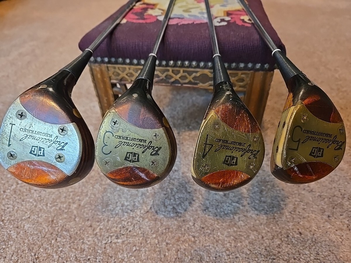 Arnold Palmer Vintage Woods Set, 1, 3, 4 & 5 Personal Clubs 