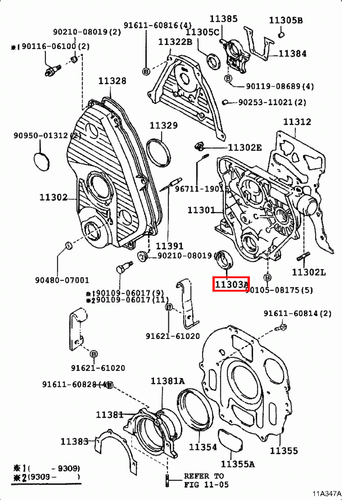 Genuine Hilux LN90 Hilux Surf LN130 2L Front Crankshaft Crank Oil Seal - Picture 6 of 20