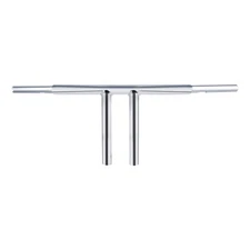 10" Rise T-Bar Handle Bar For Harley Softail Dyna Sportster XL 883 XL1200 Chrome