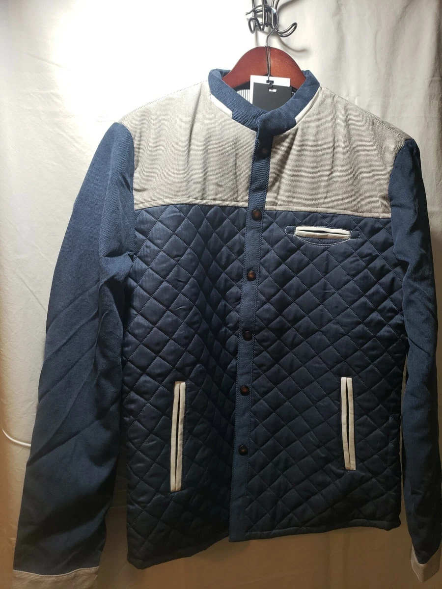 WEST LOUIS AUTUMN CASUAL Jacket Pattern Dark BLUE/ GRAY SIZE MEDIUM. NWT |  eBay