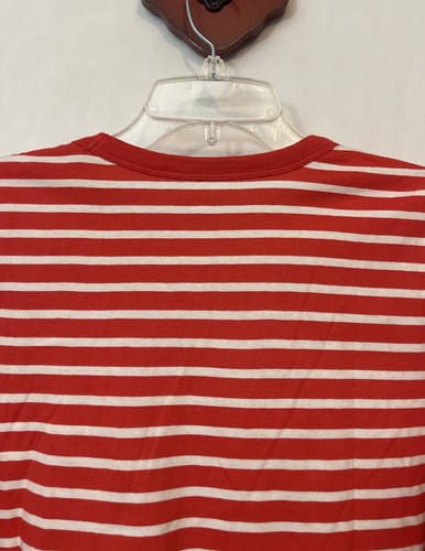 Camiseta Old Navy Para Mujer Mediana Roja Rayas Algodón Manga Larga Everywear ¡NUEVA CON ETIQUETAS! A3847 - Imagen 5 de 5